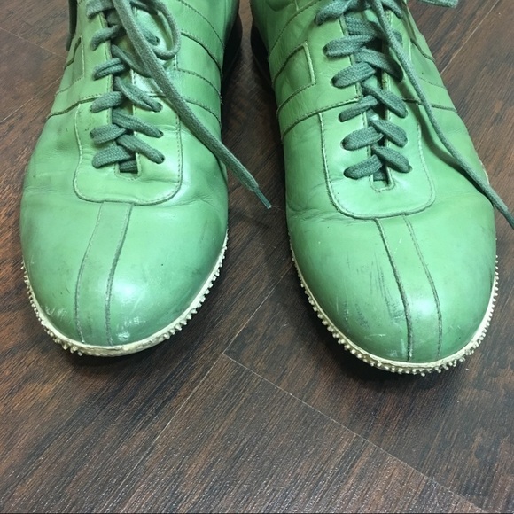 BALLY Green Sneakers size 8. GUC - Picture 2 of 7
